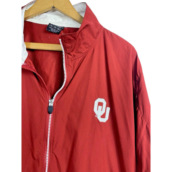 OU Windbreaker Jacket Size XL Mens Vintage Team Nike Oklahoma Sooners Full Zip - Picture 3 of 10
